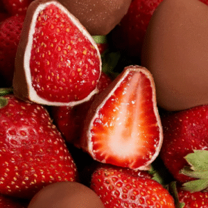 Frutillas con doble chocolate